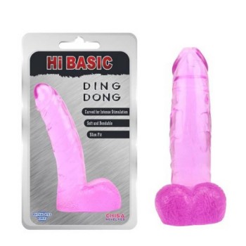 Μικρό Ρεαλιστικό Πέος - Hi Basic Ding Dong Pink 13cm
